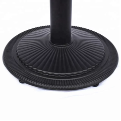 BÀN CAFE CHÂN GANG TRỤ TRÒN MẶT GỖ - BCF07