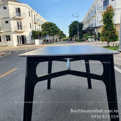 BÀN ĂN CONCORDE II MẶT ĐÁ CHÂN GỖ