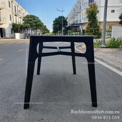 BÀN ĂN CONCORDE II MẶT ĐÁ CHÂN GỖ