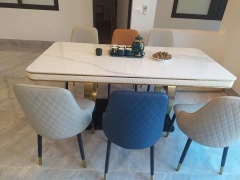BÀN ĂN MẶT ĐÁ MARBLE NHẬP KHẨU - BAMD04