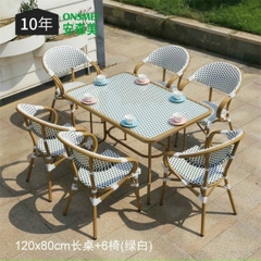 BỘ BÀN GHẾ SÂN VƯỜN 6 GHẾ