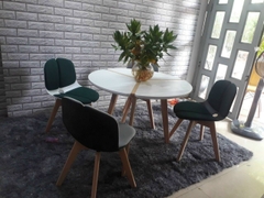 GHẾ NHỰA CHÂN GỖ