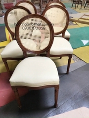 GHẾ GỖ LOUIS KHÔNG TAY TỰA MÂY - GAG13