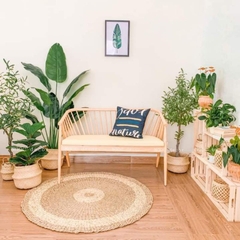 GHẾ SOFA GENNY GỖ TỰ NHIÊN - SFG01