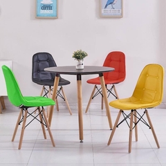 BỘ BÀN GHẾ CAFE MẶT TRÒN 4 GHẾ - CF15