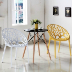 BỘ BÀN GHẾ CAFE 2 GHẾ NHỰA ĐÚC - CF12