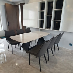 CHÂN BÀN ĂN SẮT SƠN TĨNH ĐIỆN CHỮ U