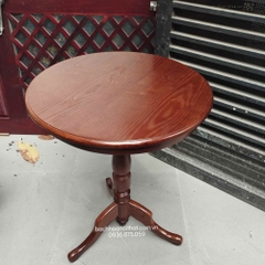 BÀN CAFE TRÒN CỔ ĐIỂN GỖ TỰ NHIÊN - BCF49