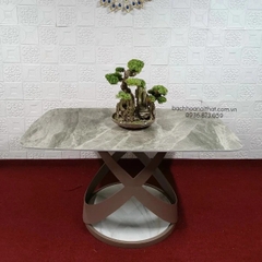 BÀN ĂN MẶT ĐÁ CERAMIC NHẬP KHẨU - BAMD02