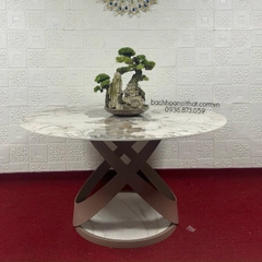 BÀN ĂN MẶT ĐÁ TRÒN NHẬP KHẨU