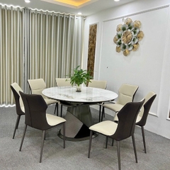 GHẾ ĂN BỌC DA CHÂN SẮT NHẬP KHẨU