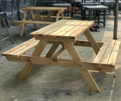 BỘ BÀN GHẾ SÂN VƯỜN GỖ THÔNG