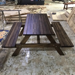 BỘ BÀN GHẾ SÂN VƯỜN GỖ THÔNG