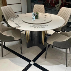 BÀN ĂN MẶT ĐÁ TRÒN 2 TẦNG NHẬP KHẨU