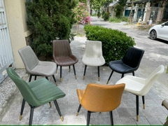 GHẾ ĂN LOFT NHẬP KHẨU BỌC DA - GNK3