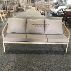 GHẾ SOFA KATAKANA BA GỖ TỰ NHIÊN - SFG36