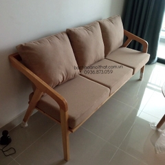 GHẾ SOFA KATAKANA BA GỖ TỰ NHIÊN - SFG36