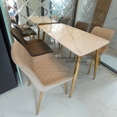 GHẾ LOFT CHÂN INOX MẠ VÀNG - GAN22