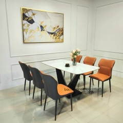 GHẾ ĂN BỌC DA CHÂN SẮT NHẬP KHẨU