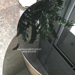 BÀN TRÀ SOFA MẶT KÍNH INOX - BT145