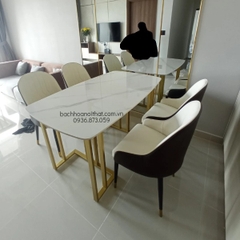 BÀN ĂN MẶT ĐÁ CERAMIC - BAMD19