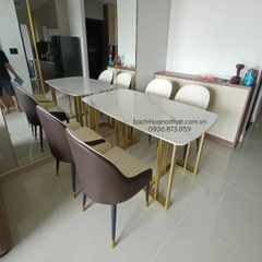 BÀN ĂN MẶT ĐÁ CERAMIC - BAMD19