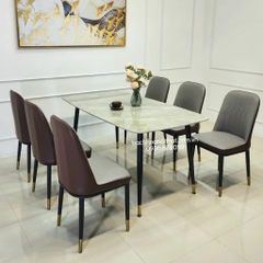 BỘ BÀN GHẾ ĂN NHẬP KHẨU 6 GHẾ MONET - BBA31