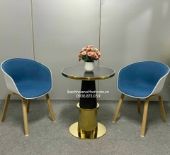 GHẾ HAY CAFE BỌC VẢI CHÂN SẮT