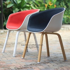 GHẾ HAY CAFE BỌC VẢI CHÂN SẮT