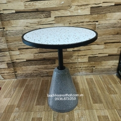 Bàn Cafe Chân Bê Tông Mặt Tròn - BCF74