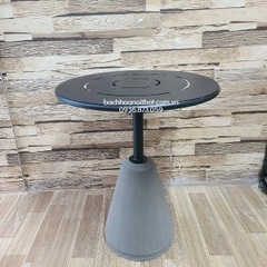 Bàn Cà Phê Chân Đá Mài Mặt Sắt - BCF75