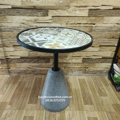 Bàn Cafe Chân Bê Tông Mặt Tròn - BCF74