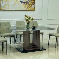 BÀN ĂN NHẬP KHẨU MẶT ĐÁ CHÂN SẮT - BAMD152