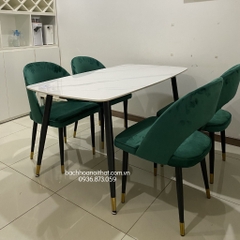 BỘ BÀN ĂN 4 GHẾ MẶT ĐÁ NHẬP KHẨU - BBA14