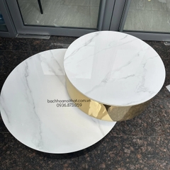 BÀN SOFA INOX MẠ VÀNG - BT127