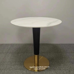 BÀN CAFE CHÂN MẠ VÀNG MẶT ĐÁ - BCF50