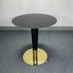 BÀN CAFE CHÂN MẠ VÀNG MẶT ĐÁ - BCF50