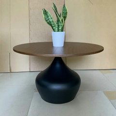 BÀN TRÀ SOFA BÌNH HOA MẶT GỖ CHÂN SẮT - BTG26