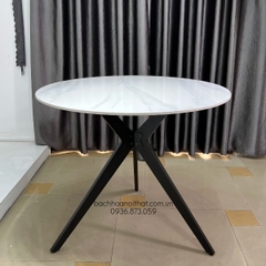 BÀN CAFE MẶT ĐÁ CERAMIC CHÂN SẮT - BCF64