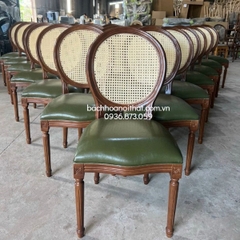 GHẾ GỖ LOUIS KHÔNG TAY TỰA MÂY - GAG13