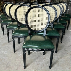 GHẾ GỖ LOUIS KHÔNG TAY TỰA MÂY - GAG13