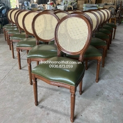 GHẾ GỖ LOUIS KHÔNG TAY TỰA MÂY - GAG13