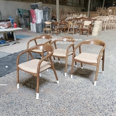 GHẾ NEVA CÓ TAY GỖ TẦN BÌ - GAG19