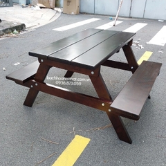 BỘ BÀN GỖ THÔNG NGOÀI TRỜI