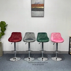 GHẾ BAR CAFE BỌC NHUNG CHÂN MÂM - BAR54