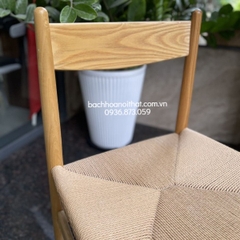 GHẾ GỖ CHÂN TIỆN ĐAN DÂY - GAG44