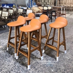 GHẾ BAR BỌC NỆM CHÂN GỖ - BAR57