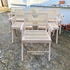 GHẾ VLEG CÓ TAY ĐAN MÂY - GAG41