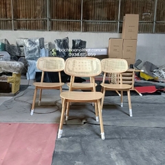 GHẾ GỖ SECCO TỰA ĐAN MÂY - GAG47