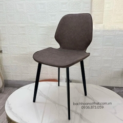 GHẾ NORDIC BỌC DA CHÂN SẮT - ST03